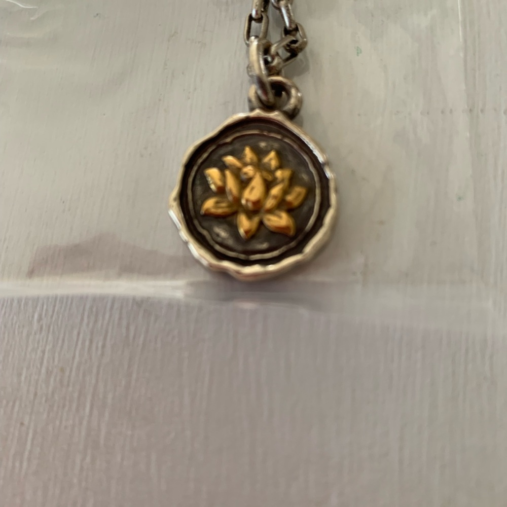 Brighton Ferrara Virtue Lotus Flower necklace.